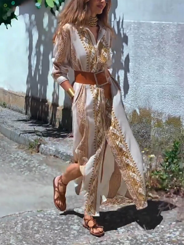 Fashionable Bohemian Midi Dress - Image 2