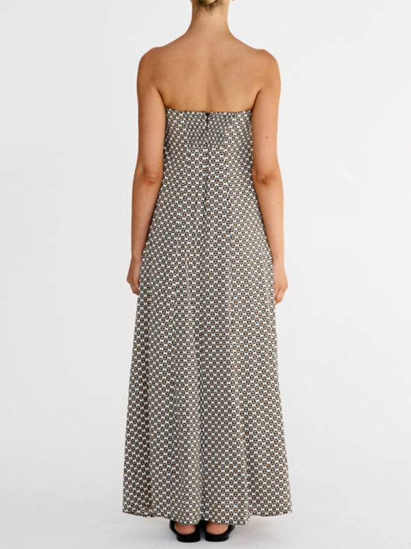 Diamond Print Bohemian Maxi Dress - Image 2