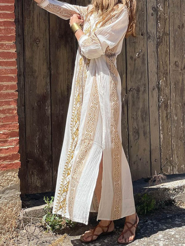 Fashionable Bohemian Midi Dress - Image 3