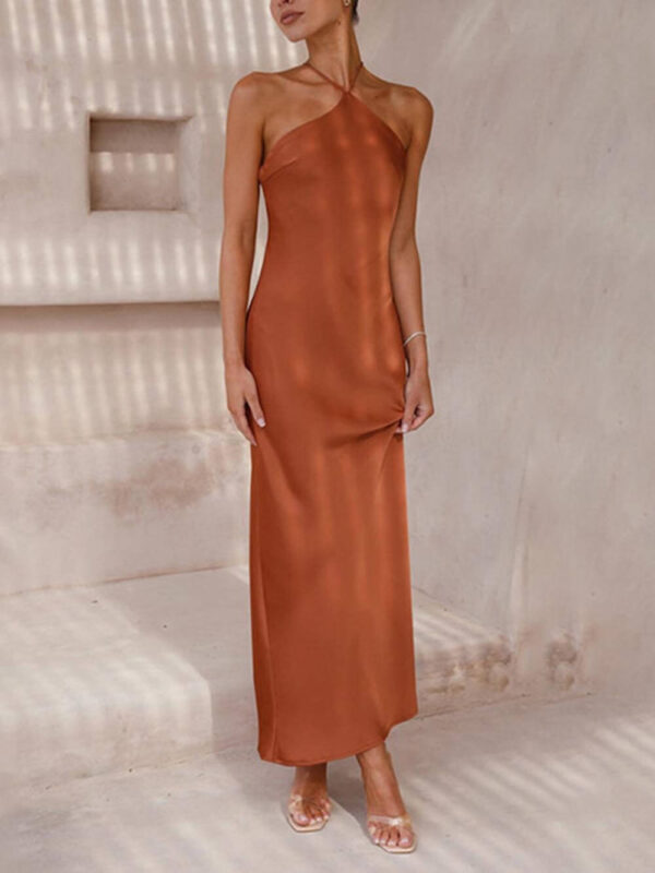 Unique Neckless Backless Maxi Dresses - Image 3