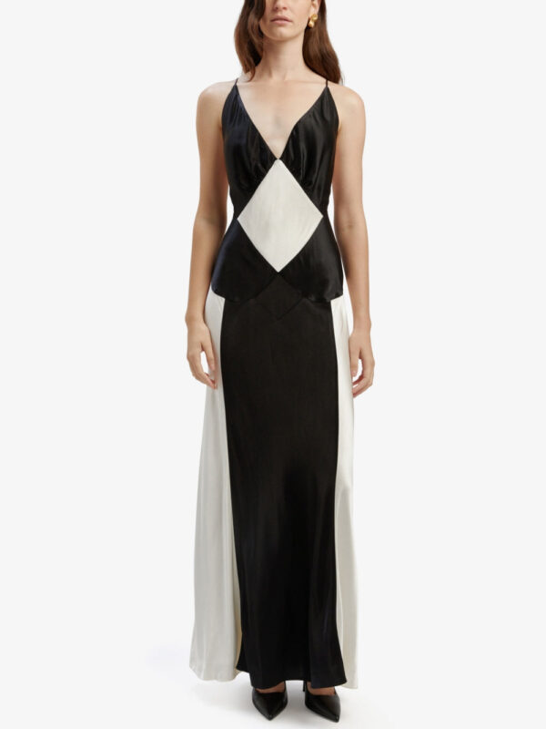 Black Ivory Contrast Maxi Dress - Image 2