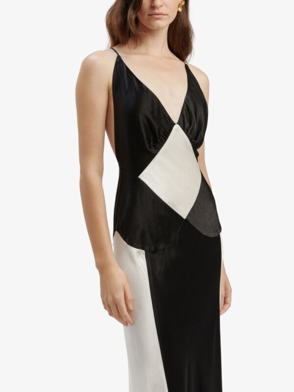 Black Ivory Contrast Maxi Dress - Image 3