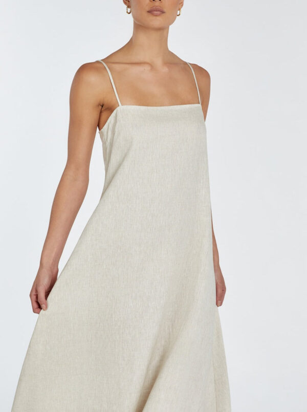 Jem Natural Linen Maxi Dress - Image 2