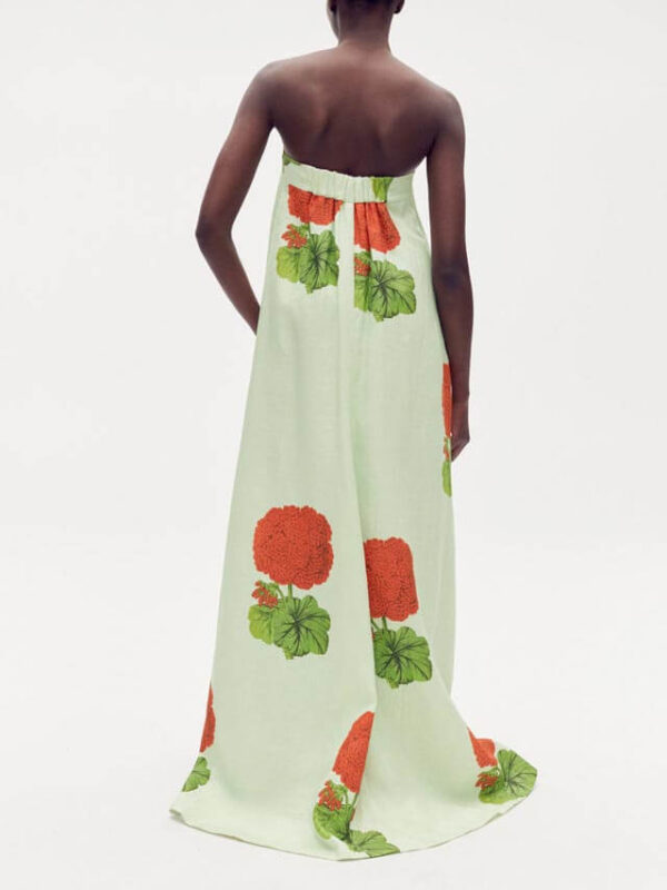 Geranium Floral Print Maxi Dress - Image 3